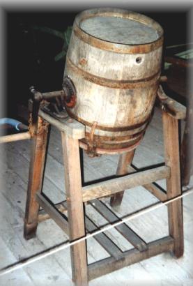 End-over-end barrel churn