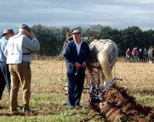 ploughman and judge at the national ploughing championships